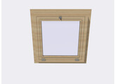 Fenetre ouverture tombante HACOBOIS verre clair 5mm  60x60 cm