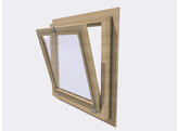 Fenetre ouverture tombante HACOBOIS verre clair 5mm  60x60 cm