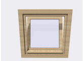 Fenetre ouverture tombante HACOBOIS verre clair 5mm  60x60 cm