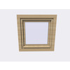 Fenetre ouverture tombante HACOBOIS verre clair 5mm  80x80 cm