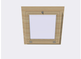 Fenetre ouverture tombante HACOBOIS verre clair 5mm  80x80 cm