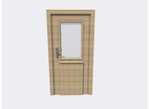 Porte simple 1/2 vitree 100 x 200 cm