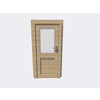 Porte simple 1/2 vitree 100 x 200 cm