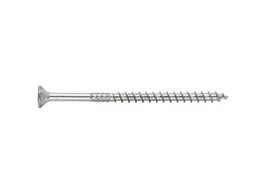 Vis pour construction bois tete fraisee  AW40 - 8x100 / 60  Acier nickele - 75pces