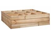 Orto - Potager 880x880x240 mm  sapin rouge