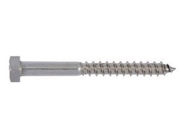 Tirefond tete hexagonale  CLE13-8X50  Inox  100pces