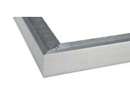 Angle exterieur 90  en aluminium pour bande de rive ANTHRACITE  H45 x P45 mm - 500 x 500 mm avec 1 raccord