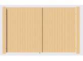 Portillon Plein simple Battant cadre visse - Bardage Vertical sapin autoclave - 120 x 100 cm - poteaux et quincaillerie inclus