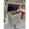 Bac de rangement avec couvercle en sapin autoclave - 100x60x80 cm