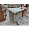 Bac de rangement avec couvercle en sapin autoclave - 100x60x80 cm