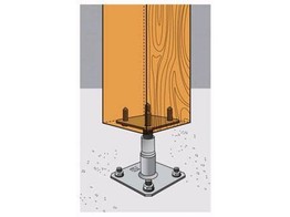 Pied de Poteau reglable avec kit fix 100/150