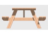 Table forestiere sur mesure en sapin traite L de 151 a 210 cm  Montee