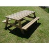 Table forestiere sur mesure en sapin traite L de 151 a 210 cm  Montee
