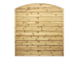 ANGA - Panneau cintre  - Structure Inox -180 x 180cm - Sapin rouge impregne