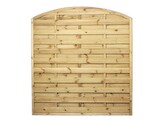 ANGA - Panneau cintre  - Structure Inox -180 x 180cm - Sapin rouge impregne