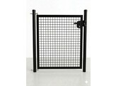 Portillon Residentiel simple Battant 150X100cm  Noir