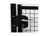 Portillon Residentiel double Battant 220x100cm  Noir