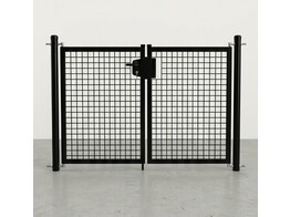 Portillon residentiel double Battant 290x200cm  Noir