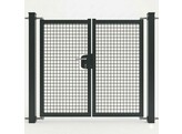 Portillon Residentiel double Battant 270x150cm  Anthracite