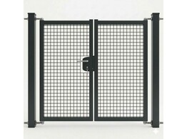 Portillon Residentiel double Battant 290x150cm  Anthracite