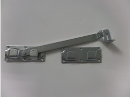 Verrou reversible pour portail double - 450 mm - Galva