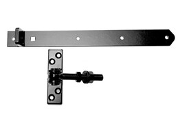Charniere reglable 400 x 40 mm Noir - Plat 130x35 mm LUX-41