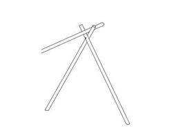 Pieds HACOBOIS pour portique balancoire D10 cm  Post saver compris 