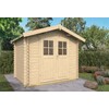 Chalet ROBERT 28mm - Impregne vert - EN KIT  Hors toiture et hors options 