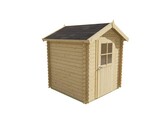 Chalet RICHARD 28mm - Impregne brun - EN KIT  Hors toiture et hors options 