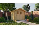 Chalet ROBERT 28mm - Impregne red class - EN KIT  Hors toiture et hors options 