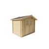 Chalet ROBERT 28mm - Impregne red class - EN KIT  Hors toiture et hors options 