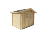 Chalet ROBERT 28mm - Impregne red class - EN KIT  Hors toiture et hors options 