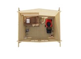 Chalet ROBERT 28mm - Impregne red class - EN KIT  Hors toiture et hors options 
