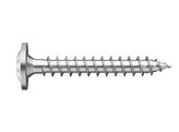 Vis a bois ASSY 4 A2 WH inox A2 Filetage Total tete fausse rondelle - RW40 - 8X40 / 32 - 100pcs
