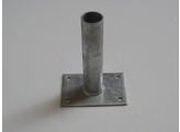 Support a poser pour les poteaux ronds - O55mm  3mm  - Galvanise a chaud