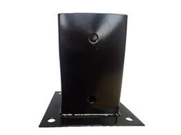 Support a poser pour poteau 12x12 - 121X121mm  2mm  - Noir