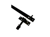 Charniere reglable 800 x 40 mm Noir - Plat 130x35 mm LUX-59