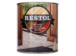 RESTOL - Huile pour bois - Transparent - Bleu Azur - 1L
