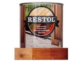 RESTOL - Huile pour bois - Opaque - Brun - 1L