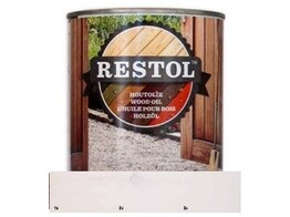RESTOL - Huile pour bois - Opaque - Blanc d Islande - 1L
