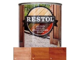 RESTOL - Huile pour bois - Transparent - Brun rouge - 2 5L
