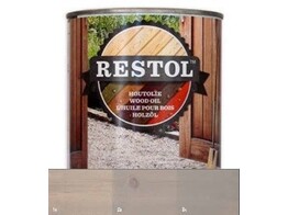 RESTOL - Huile pour bois - Transparent - Gris clair - 2 5L