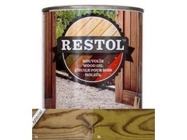 RESTOL - Huile pour bois - Transparent - Vert autoclave - 1L