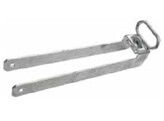 Etrier de fermeture - Pour portail double - 450mm - 3  / 75mm - Avec poignee