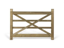 COLLSTROP - RANCHO - Porte simple - 2920 x 1200mm - Pin rouge du Nord - Impregne vert