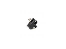 Guides-Fils pour poteaux ronds avec crampon Inox Noir