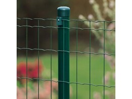 Poteau rond intermediaire Vert - D48x1 50 H2600 mm