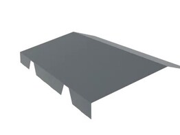 Faitiere Droite Crantee -7016 - 2130 mm pour tole profilee