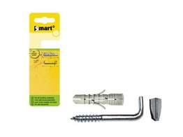 Chevilles SMART   gond a vis/fente O10x50  4pces/blister