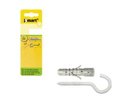 Chevilles SMART   crochet-C 6x30 Blanc  6 pces/blister